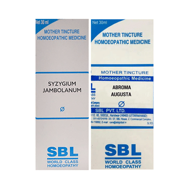 Combo Pack of SBL Syzygium Jambolanum Mother Tincture Q & SBL Abroma Augusta Mother Tincture Q (30ml Each)