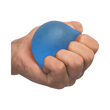 Bos Medicare Surgical Hand Exerciser Stress Relief Silicone Gel Ball  Blue