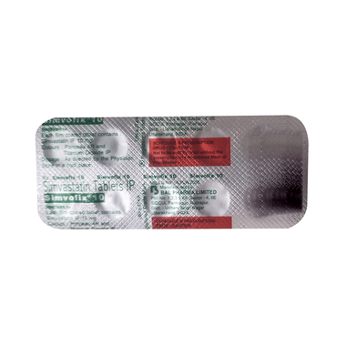 Simvofix 10mg Tablet