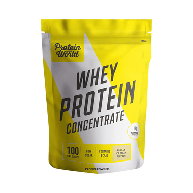 Protein World Whey Protein Concentrate Powder Vanilla Icecream