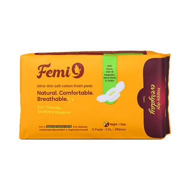 Femi9 Organic Anion Cotton Sanitary Napkins XXL