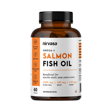 Nirvasa Omega-3 Salmon Fish Oil Softgel (60 Each)