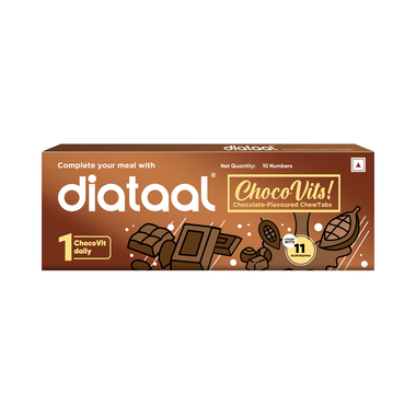 Diataal Choco Vits Chewable Tablet Chocolate