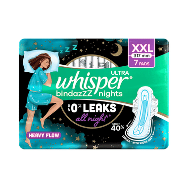 Whisper Bindazzz Nights Pads | Size XXL Heavy Flow