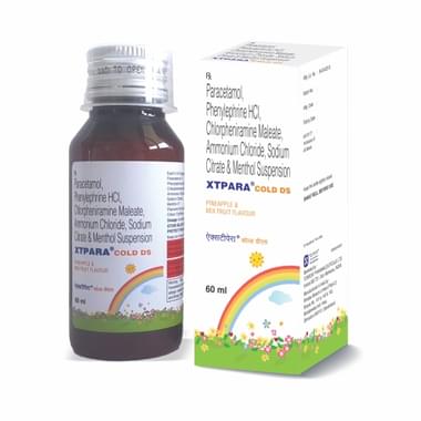 Xtpara Cold DS Pineapple + Mixed Fruit Oral Suspension