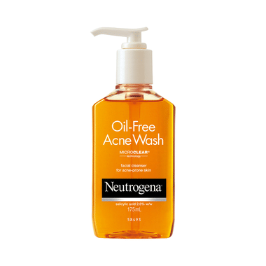 Neutrogena Oil Free Acne Wash Facial Cleanser with Salicylic Acid | For Acne Prone Skin
