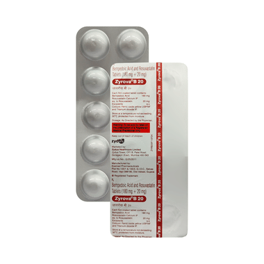 Zyrova B 180mg/20mg Tablet