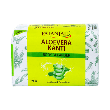 Patanjali Ayurveda Aloe Vera Kanti  Body Cleanser Soap