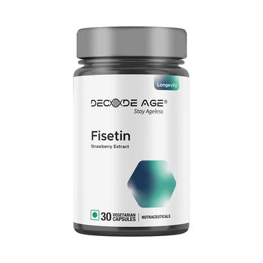 Decode Age Fisetin Vegetarian Capsule | Senolytic Activator 100 Mg, Improves Memory