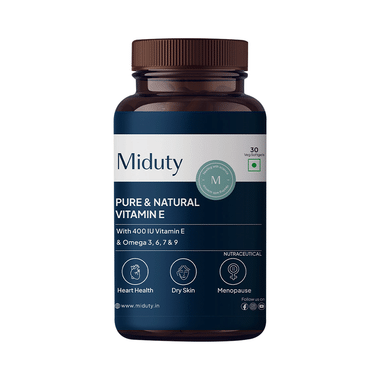 Miduty Pure & Natural Vitamin E Softgels