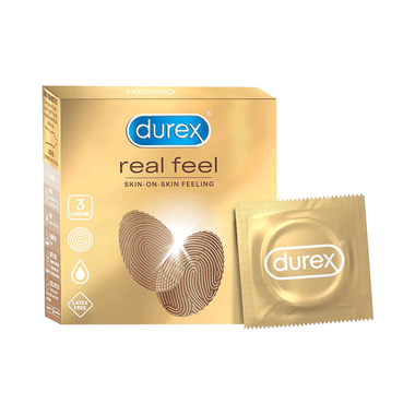 Durex Real Feel Latex-Free Condom | Suitable for Use with Lubes