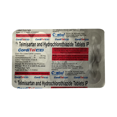 Corditel H 40mg/12.5mg Tablet