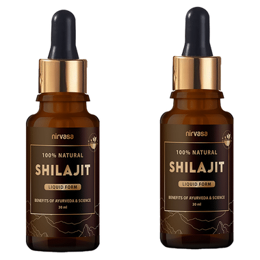 Nirvasa 100% Natural Shilajit Liquid Form (30ml Each)