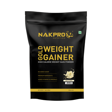 Nakpro Nutrition Gold Weight Gainer Powder Vanilla