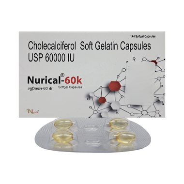 Nurical 60K Soft Gelatin Capsule