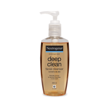 Neutrogena Deep Clean Facial Cleanser With Salicylic Acid | For Acne Prone Skin