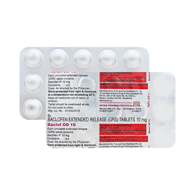 Baclof OD 10 Tablet ER