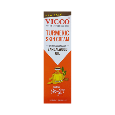 Vicco Turmeric Skin Cream With Sandalwood Oil | Ayurvedic Face Care