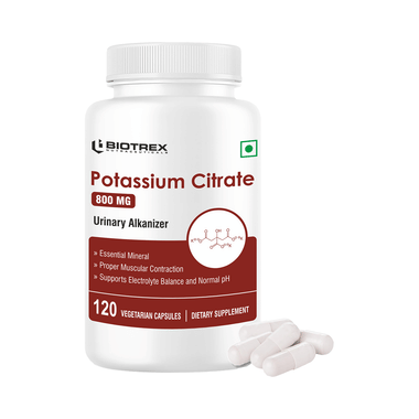 Biotrex Potassium Citrate 800mg Vegetarian Capsule