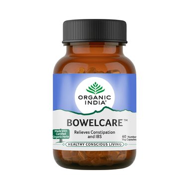 Organic India Bowelcare Veg Capsule | Eases Constipation & Bowel Movement