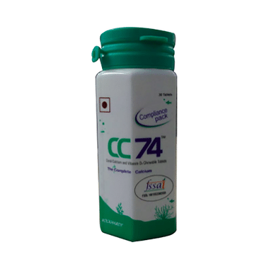 CC 74 Treats Calcium & Vitamin D3 Deficiency, Useful In Osteoporisis, Helps Keep Bones Strong