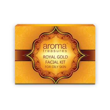 Aroma Treasures Royal Gold Facial Kit Single Time Use For Oily Skin