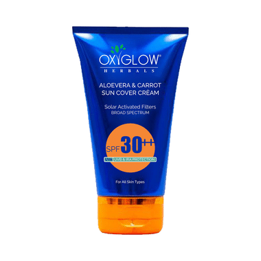 Oxyglow Herbals Sun Cover Cream Aloevera & Carrot SPF 30++