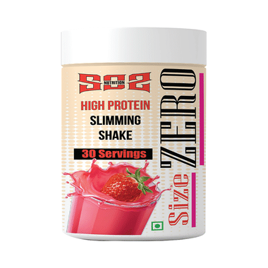 SOS Nutrition Size Zero High Protein Slimming Shake For Women Strawberry Cream