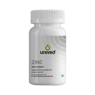 Unived Zinc With Vitamin C Vegan Capsule