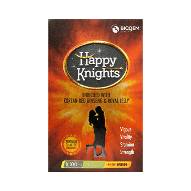 Bioqem Pharma Happy Knights For Men | For Vigour, Vitality, Stamina & Strength