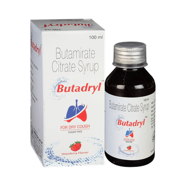 Butadryl 7.5mg Syrup Strawberry Sugar Free