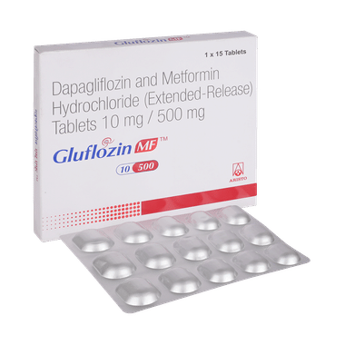 Gluflozin MF 10mg/500mg Tablet
