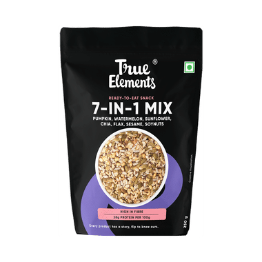 True Elements 7 In 1 Super Seeds & Nut Mix With High Protein & Fibre | Zero Added Sugar