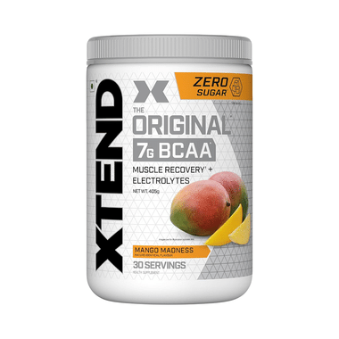 Scivation Xtend BCAA Powder With Electrolytes| For Muscle Growth & Recovery | Flavour Mango
