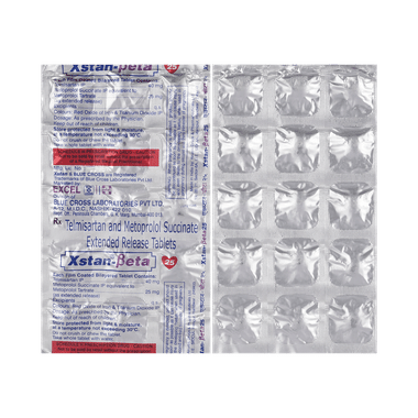 Xstan Beta 40mg/25mg Tablet ER