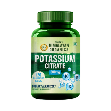 Vlado's Himalayan Organics Potassium Citrate 800mg Tablets | Controls Uric Acid Formation |