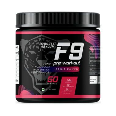 Muscle Asylum F9 Pre-Workout Fruit Punch