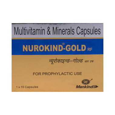 Nurokind -Gold RF Multivitamin & Mineral Capsule | Promotes Overall Health | Bone, Joint & Muscle Care