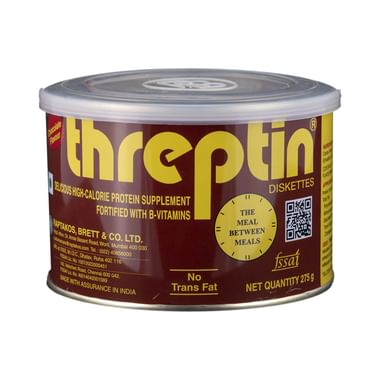 Threptin High-Calorie Protein Supplement With B-Vitamins For Hunger Pangs | Flavour Chocolate Diskette