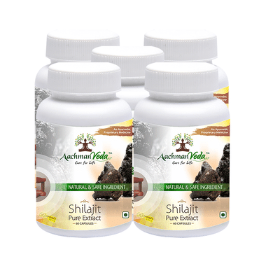 Aachman Veda Shilajit Pure Extract Capsule (60 Each)