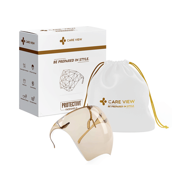 Care View Goggle Style Clear Vision Protective Face Shield Brown