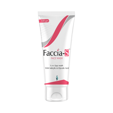Faccia-S Face Wash With Salicylic & Glycolic Acid | For Acne Relief