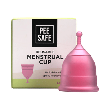 Pee Safe Reusable Menstrual Cup With Medical Grade Silicone For Women Small