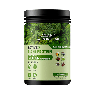 Azani Active Nutrition Active Plant Protein 100% Natural Vegan Superblend Unflavored