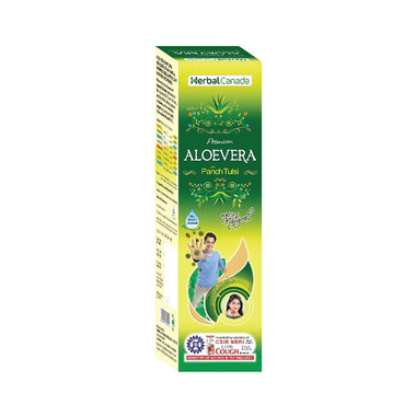 Herbal Canada Herbal Premium Aloevera With Panch Tulsi Juice Sugar Free