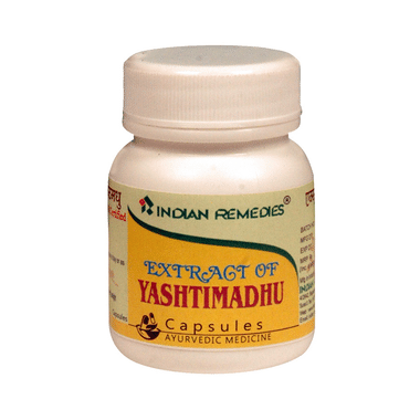 Indian Remedies Extract Of Yashtimadhu Capsule