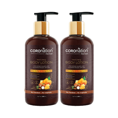 Coronation Herbal Shea Butter & Mango Butter Moisturising Body Lotion (300ml Each)