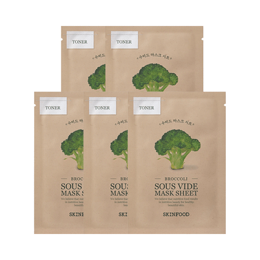 Skinfood Broccoli Sous Vide Mask Sheet (18gm Each)