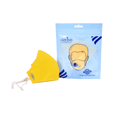 Advind Healthcare Smog Guard N95 Kids Mask without Valve XS 3-5 Years Yellow