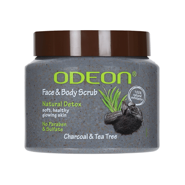 Odeon Charcoal & Tea Tree Face & Body Scrub